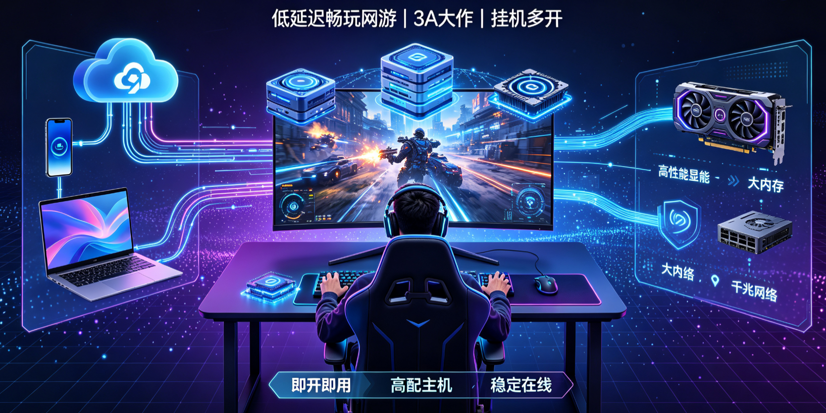 远程租电脑能玩游戏吗